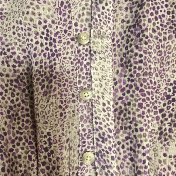 LADIES COLDWATER CREEK CHIFFON BLOUSE - Picture 6 of 12